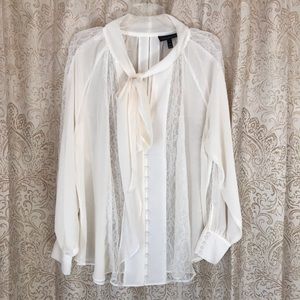 Sheer Lane Bryant GORGEOUS blouse